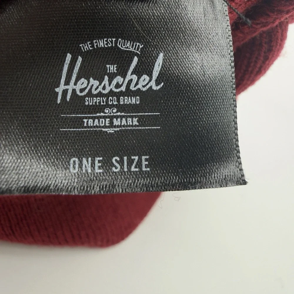 Herschel Elmer Beanie Unisex with Fold_One‎ Size Red